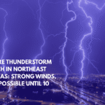 Severe Thunderstorm Watch in Northeast Kansas Strong Winds, Hail Possible Until 10 PM