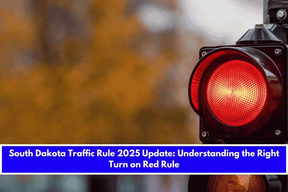 South Dakota Traffic Rule 2025 Update Understanding the Right Turn on Red Rule