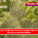 Virginia Beach, VA Weather Forecast Unsettled Start to the Week, Pleasant Juneteenth Holiday