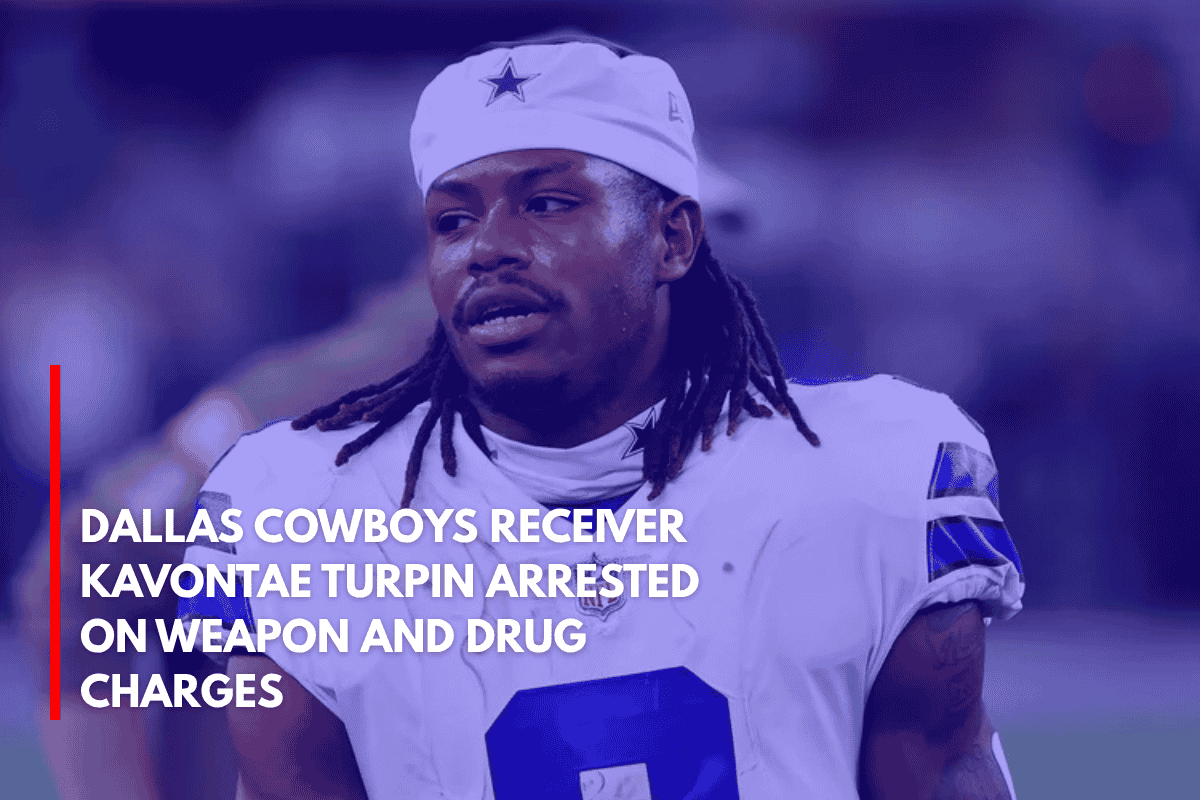 Dallas Cowboys Receiver KaVontae Turpin Arrested on Weapon and Drug Charges