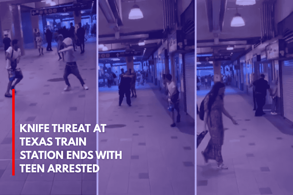Knife Threat at Texas Train Station Ends with Teen Arrested