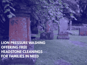 Lion Pressure Washing Offering Free Headstone Cleanings for Families in Need