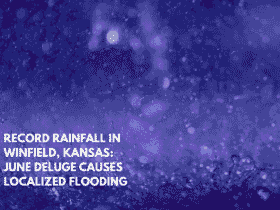 Record Rainfall in Winfield, Kansas June Deluge Causes Localized Flooding