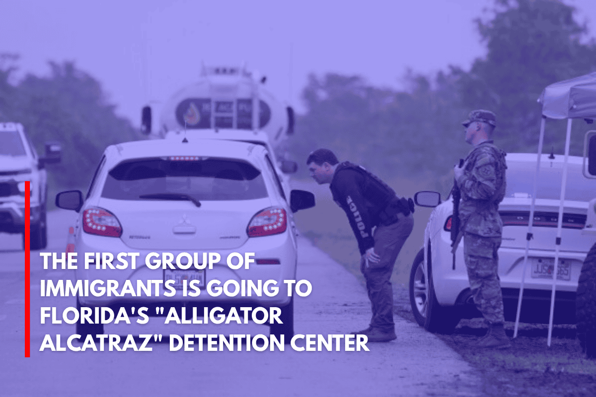 The First Group of Immigrants is Going to Florida's Alligator Alcatraz Detention Center