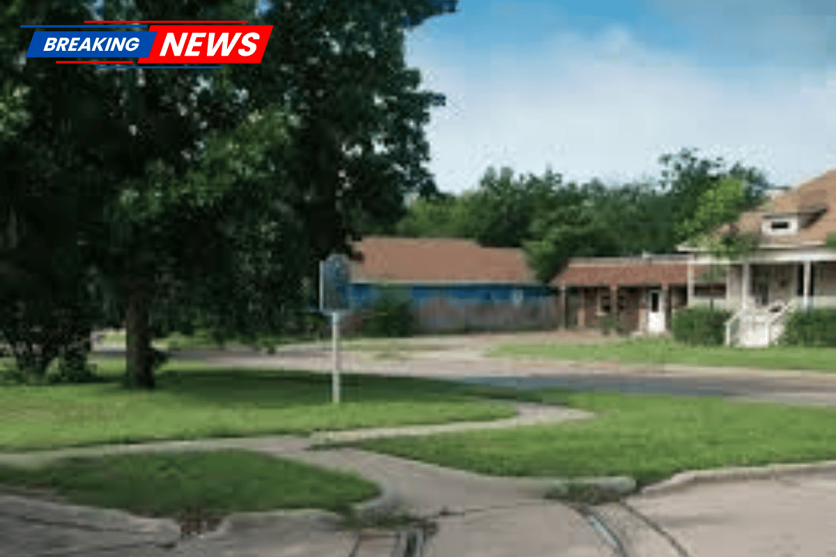 A Wichita Falls historical marker is traveling on along the track